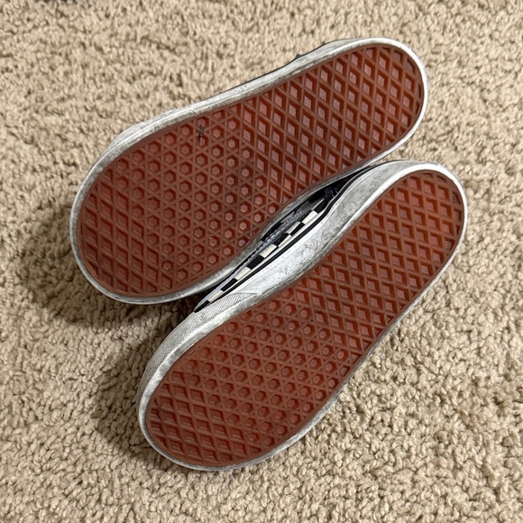 Vans Kids Black and White Checkered Sneakers - Picture 3 of 3